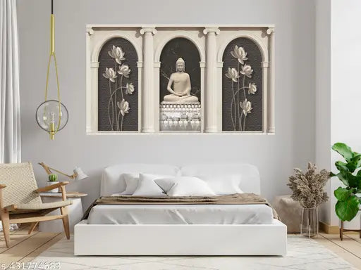 Buddha Poster For Livingroom Bedroom Home office Wall Decor (Size 24x36 Inch)