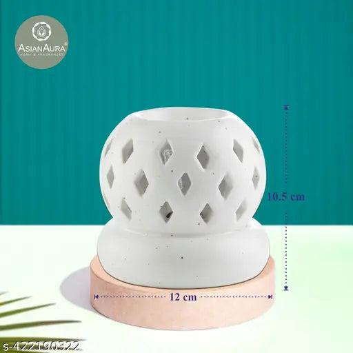 Aroma Diffuser for Home Fragrance| Aroma Burner for Aromatherapy| Home Decor| Aroma Oil Warmer electric Ceramic Diffuser for Room Fragrance (Set of 1, Fragnance-Rosy Romance, English Lavender 10ML Each)