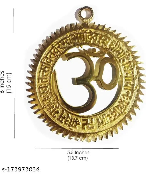 Om metal showpiece Wall hanging idol