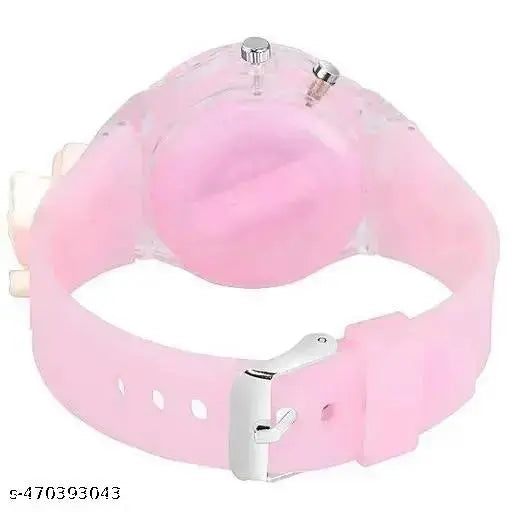 3D Printed Cartoon Printed Glowing LED Light Kids (Age:3-10 Years) Gift Analog Watch - For Boys & Girl