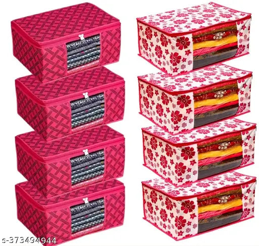 Non-Woven Saree Storage Cover Bag(pack of  8)