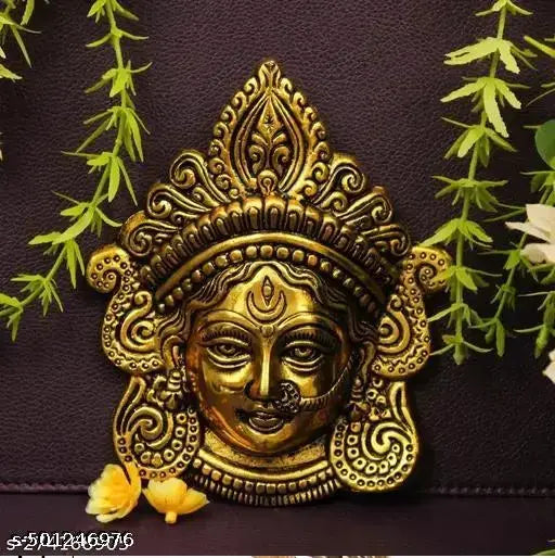 Durgaa Face Idol Wall Hanging For Luck For Home,Temple,Office And Gifting Purpose Luck, Happiness and Prosperity