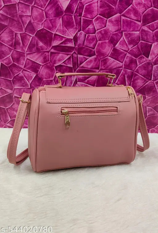 Attractive trendy women Coral PU sling bags/Premium PU leather sling bags for women/Full handwork bag/party wear and wedding bag for women