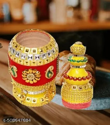 Stylish Wooden Sindhora For Traditional Indian Wedding