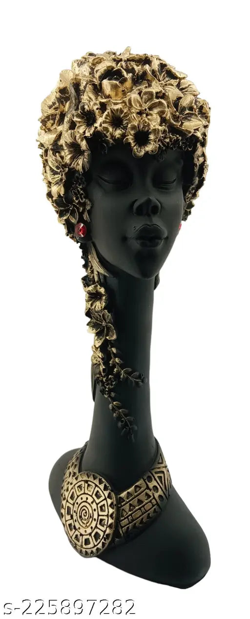ImpresModern Art Showpiece collection for Decoration Handicrafts ( Golden and Black Colour )