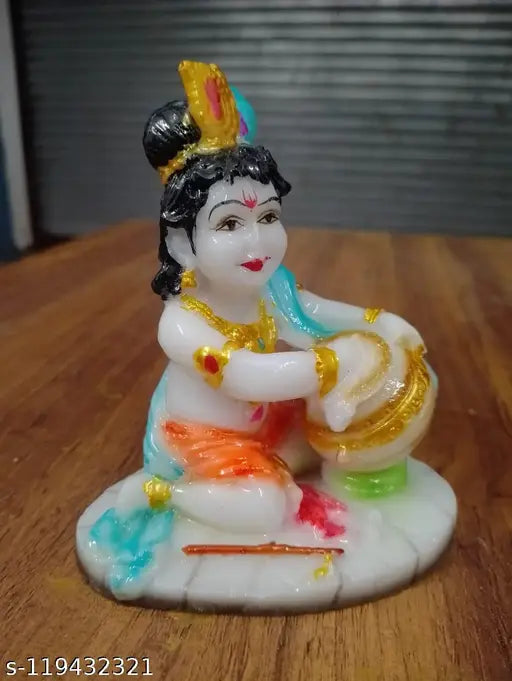 Lord Krishna Idol Makhan Chor Showpiece 5 INCH