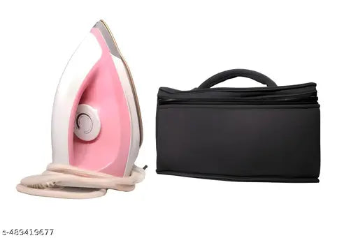 home made iron press cover HEAVY QUALITY Iron Organizer & Press Cover - Black Cotton Storage Bag for Travel Iron, Dustproof Case with Handle & Zipper Closure, Easy to Carry and Perfect for Travel