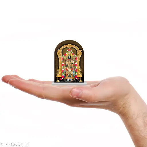 AUTOEASY Tirupati Balaji idol for Car Dashboard murti Tirupati Balaji idol for home Spiritual Gift Item & Statue for Bhagwan Temple /Pooja/ Home Decor / Office / Study Table, Holy Statue, Decorative Showpiece