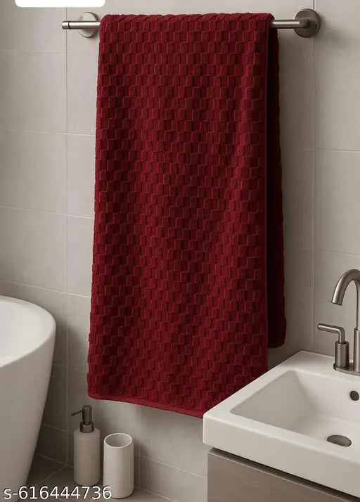 Microfiber Towels for Bath Large Size-Super Soft Coral Fleece Bathing Towel Hook Quick Dry Super Absorbent-Bath Towel for Men and Women-70x140 cm, Pack of 2