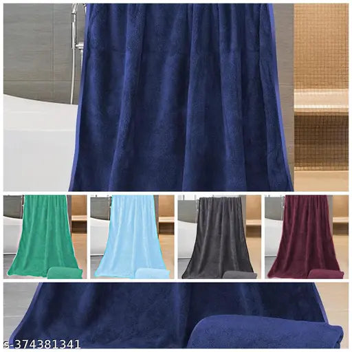 Super Soft Microfiber Bath Towel Large Size - 1 Pc - 70x140 CM - 340 GSM – NAVY
