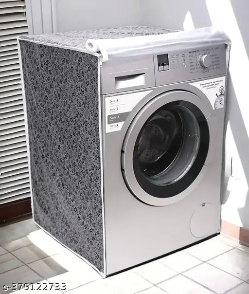 Waterproof & Dustproof Washing Machine Cover & Fully Automatic Front Load Washing Machine Cover Suitable for IFB 6.5kg,7 Kg, 7.5Kg & 8kG / 61smX61cmX84cm Washing Machines