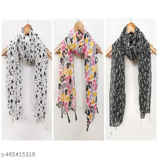 Classy Stylish Women Stole pack of 3