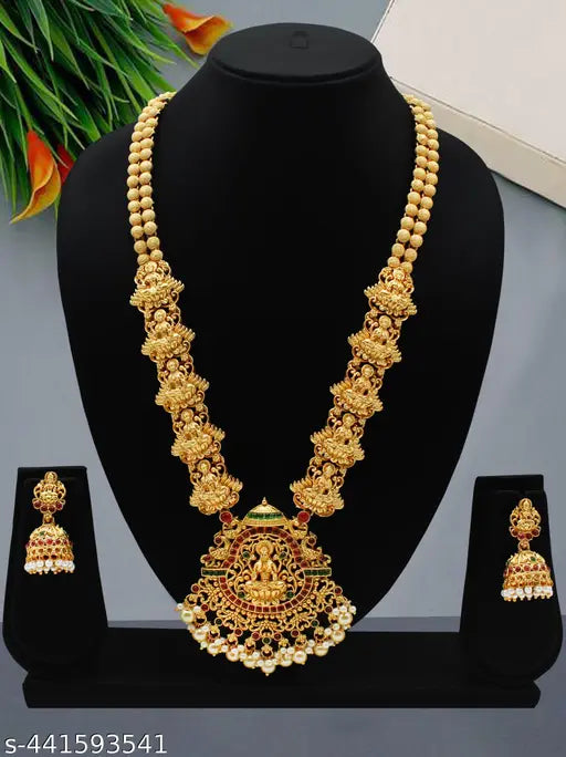 Stylish temple rani haar jewellery for women designer neck sets for women stylish traditional jewellery for women women gold plated jewellery set latest design