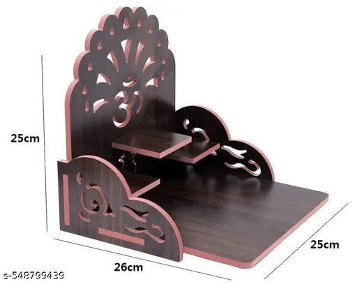 Handcrafted wooden home decorative temple