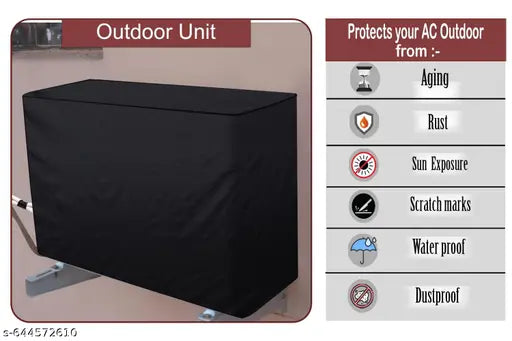 Ebring Split Ac Cover Set with Indoor and Outdoor Unit for 1.5 Ton Capacity AC | Waterproof & Dust Resistance| All Weather AC Cover (Blue Box)