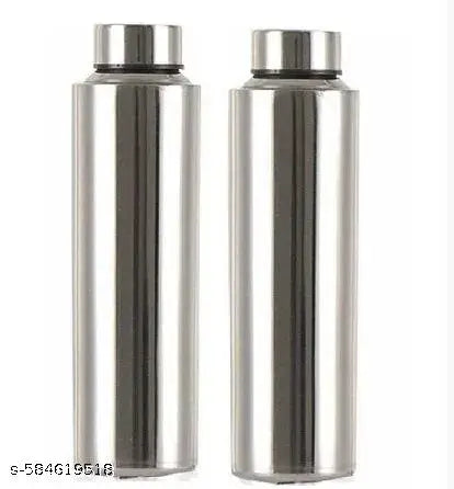 Stainless Steel Water Bottles by ROYAL CASA - 1 L (Pack of 2)