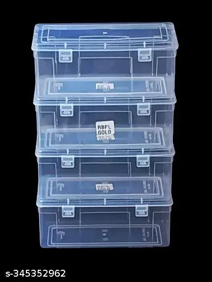 MULTIPURPOSE PLASTIC BOX ,BANGLE STORAGE BOX ,JEWELLRY ORGANISE, SELF ORGANISER (PACK OF 4 PIECES))