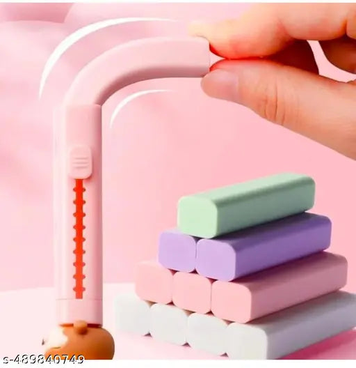 Unicorn Cutter Shaped Eraser Set for Kids, Stationary Set for Kids, Rubber Eraser for Kids, Kawaii Erasers, Fancy Erasers for Birthday Return Gift(Pack of 1)