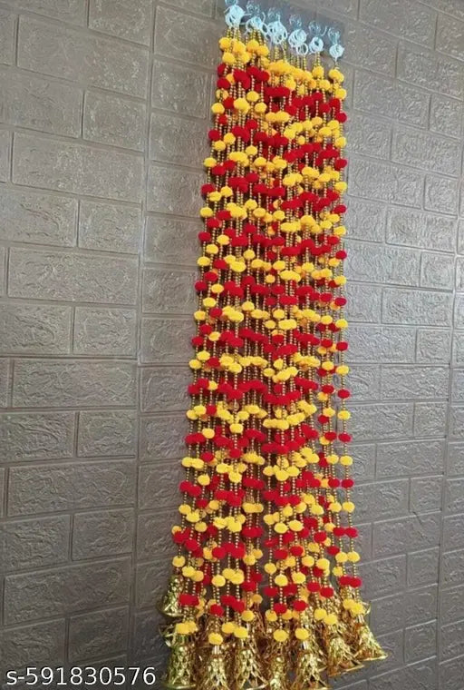 Laddu Mala 5 Pcs – Premium Artificial Garland for Festivals & Pooja