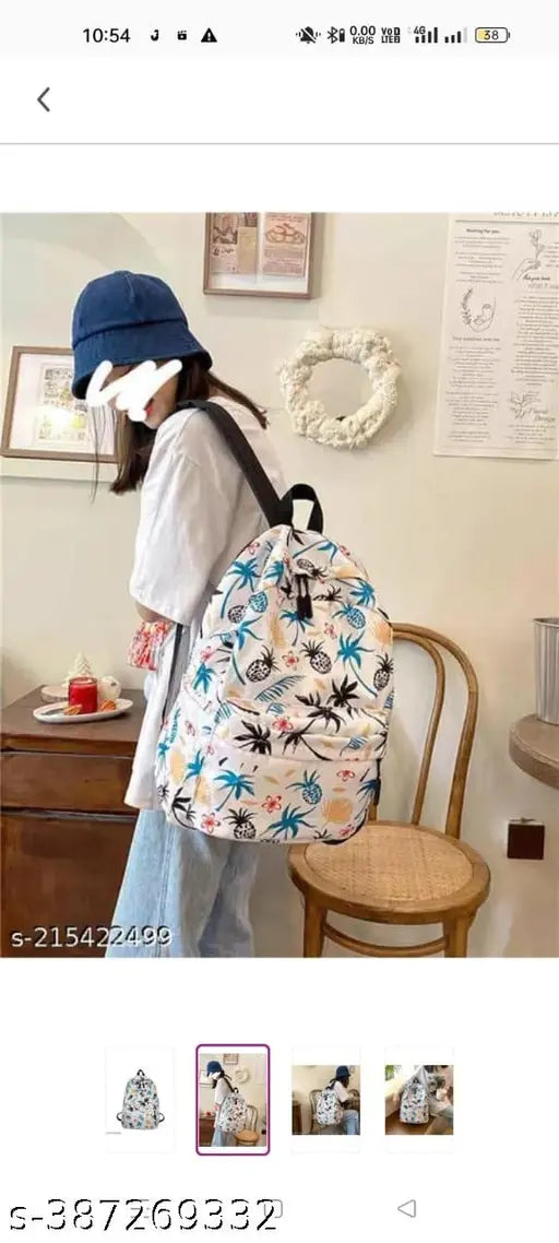 Multi Print Boys and Girls School-Casual-college-Everyday Bag with free stationery Pouch and Rain/Dust Cover Backpack