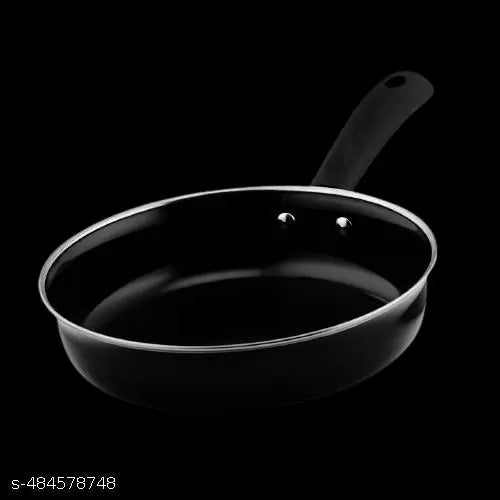 Kashvi 3L Non-Stick Ceramic Induction Base 28cm Kadhai Combo Set With Lid