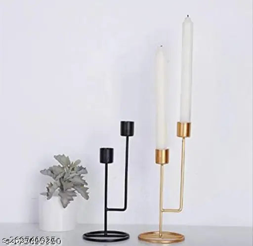 Metal Decorative Degchi Tea Light Candle Holder Stand Lantern Hanging Holder (Multicolor)- Set of 2