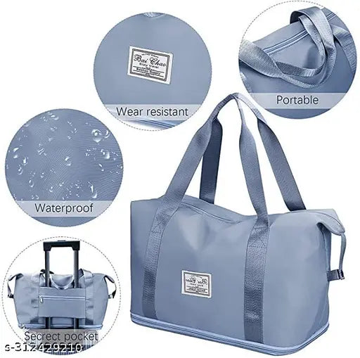 Women Travel Bag,  Large Capacity Traveling Bag Waterproof Women Bag Lightweight Travel Hand Bag, Expandable Traveling Bag