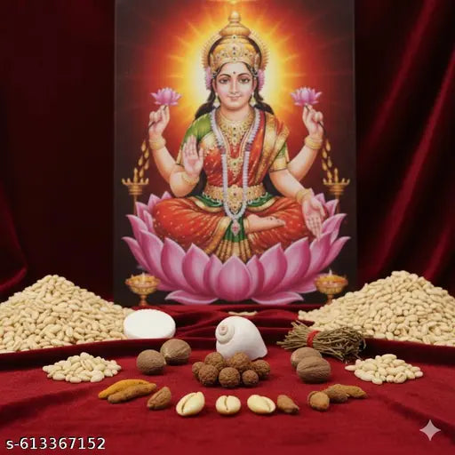 Lakshmi Ji Ki Potli | Diwali,DhanterasPuja Samagri Set-9  Important Items for Diwali, Dhanteras & Daily Worship | Hygiene Sensitive – Non-Returnable