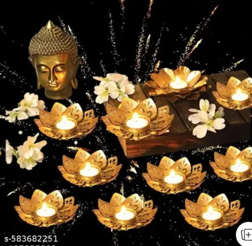 Diya 10 peace candle holder beautiful look for home decoration