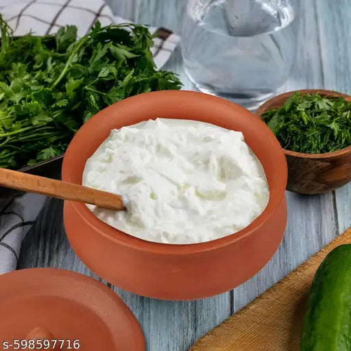 Mitti Ka Dahi Pot 500ml | Clay Dahi Handi | Eco-Friendly Mitti Ki Dahi Handi