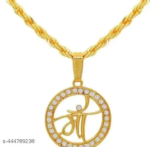 MAA LOCKET WITH GOLD  PLATED CHAIN