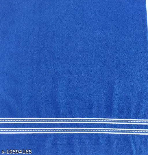 Cotton Bolls Quick Dry Cotton 400 GSM Bath Towel Royal Blue