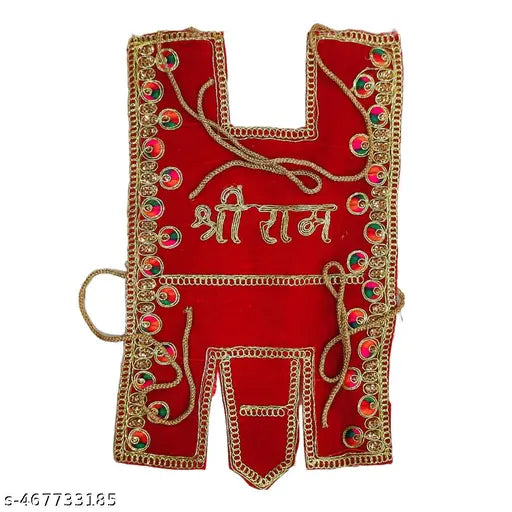 Hanuman ji fancy velvet designer Chola pack- (2) size- (12*8)