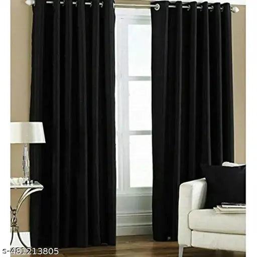 KR Trends presents premium Knitting curtain floral design for living room drawing room Pack Of 2