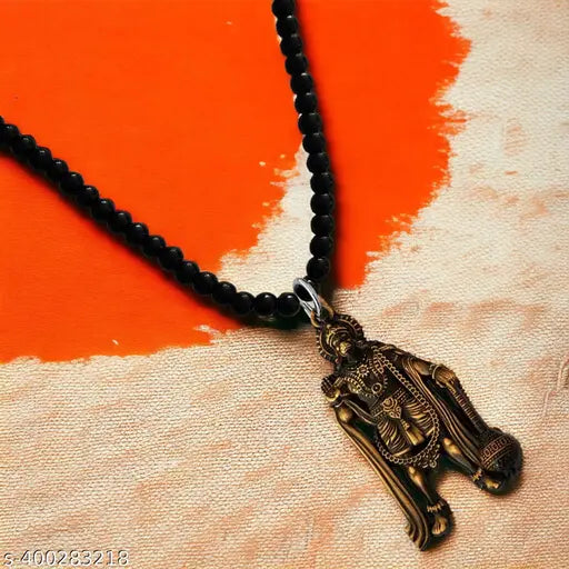 Shiv Jagdamba Religious Lord Pawanputra Bajrangbali Hanuman Bronze And Black Crystal, Metal  Car Rearview Mirror Charm Car Dangler Ornament, Accessories, Gift  ShivCrMa2024155