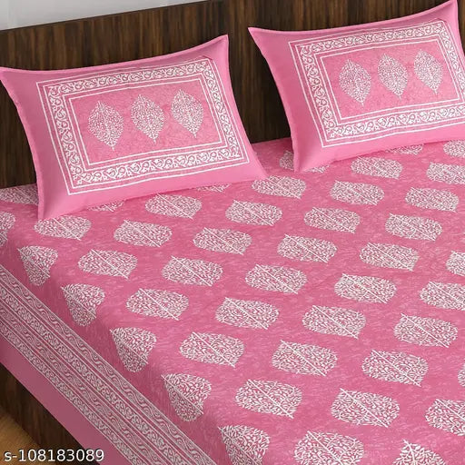 Trendy Cotton 100 X 90 Double bedsheet Eva Stylish Cotton 100 x 90 Double Bedsheets
