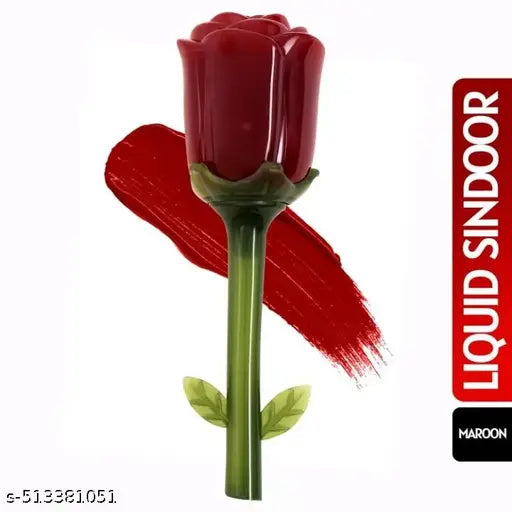 Rose Liquid Sindoor Smudgeproof & Waterproof Maroon Sindoor