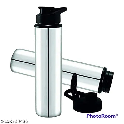 HAYAT STEEL (( SPORTS )) Stainless Steel Sports Water Bottles |Steel bottel | Sports bottle| School bottle | Office bottle | College bottle| Single Wall BPA Free & Leak Proof Cap and Steel Bottle silver, Steel fridge Bottle, Water Bottle 1000ml(1 litre)Ap
