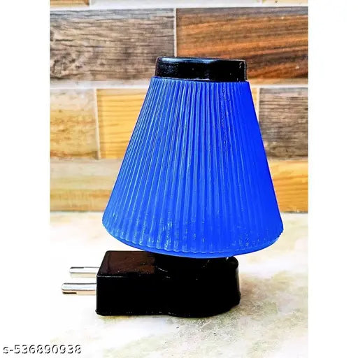 Umbrella Shape Decorative Night lamp 0.5Watt with 2 Pin Jack, bedroom Kids Room Light Color Blue (Set of 1)