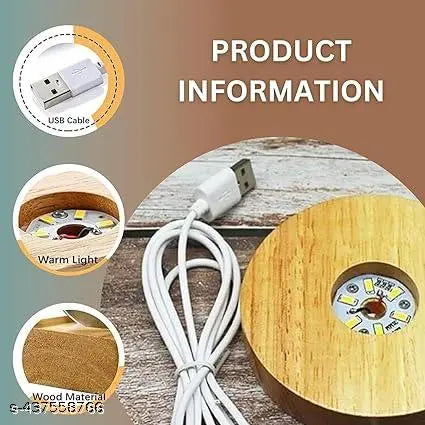 GEETA ENTERPRISES  3D lamp for Bedroom 3D Lamps for Home Decoration 3D Crystal Ball Night Light Gifts for Women Gifts for Men Room Decor Items for Bedroom (Radha Krishna Night lamp