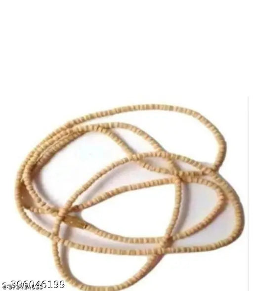 Tulsi mala mens & womens wood iskon vaishnav vrindavan rosary tulsi kanthi 2 round mala pack of 1 (100% pure quality)