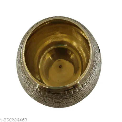 Puri Crafts Puja Mana,For Laxmi Puja,Diwali Puja Home Puja Article Brass Mana  (Height: 3 inch, Gold)