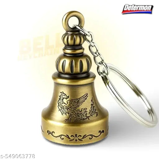 Determon Guardian Bell KeyChain for Bike and Car | Tibetan Key Chain Good Luck Key Chain (1 Piece)