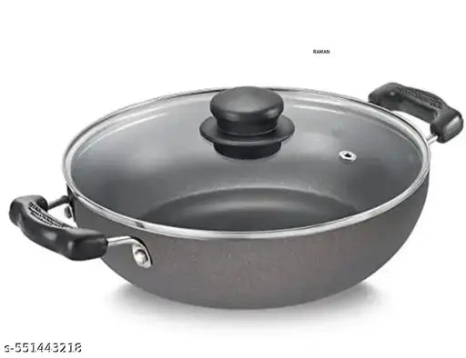 Blal 2.5L Non-Stick Aluminium 25cm Kadhai With Lid