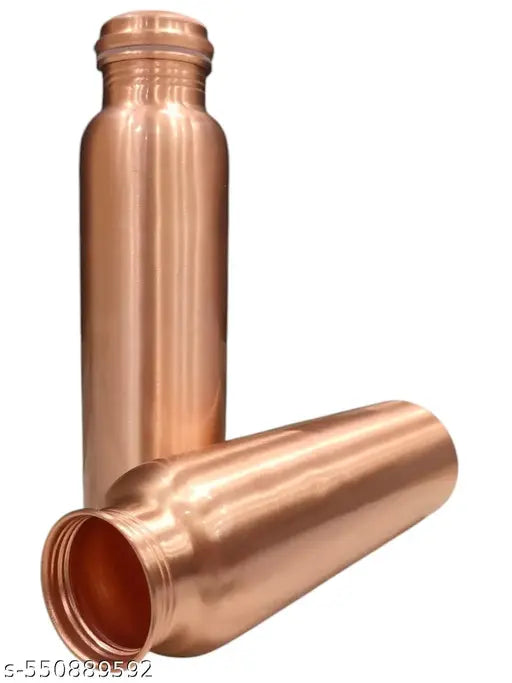 Vague Venture Plain 100% Pure Copper (900mL) BPA Free, Rust & Leak Proof Copper Bottle, for Office, Yoga, Home, Gym, Travel, Ayurveda Inspired Copper Bottle (Pack 1)