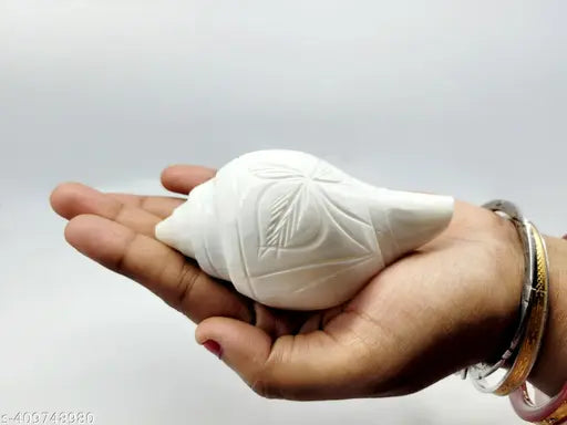 Jol Shankha for Pooja | Pani Jol Sankha Size M