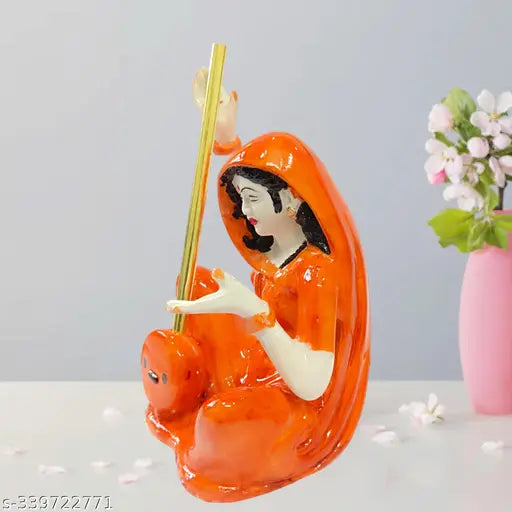 Polyresin Home Decoration Antirior Meera bai Statue for Gift Showpiece Living Room Bedroom Office Idol (pack of 1)