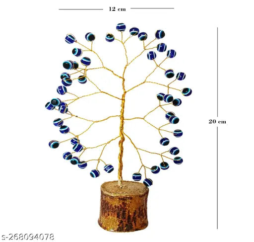Evil Eye Tree Showpiece – Decorative Coaster Tree for Home, Table, or Office – Unique Gift for Protection and Style||Evil Eye Tree||Evil Eye Showpiece||Evil Eye Gift