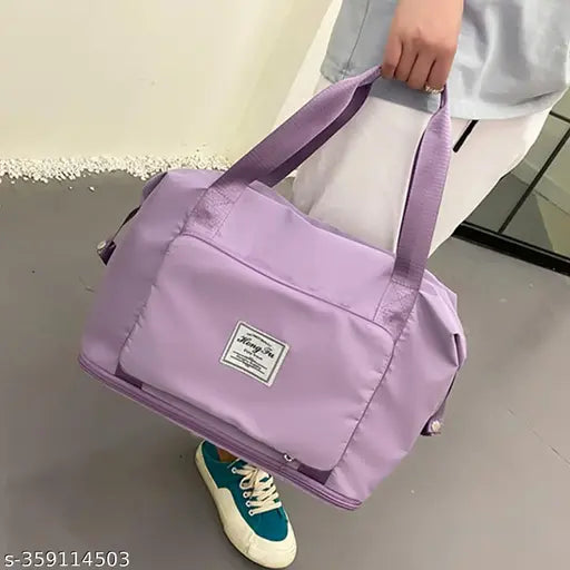Tyunik Women Handbag Large Capacity Folding Bag Travel Bag Waterproof Lightweight Designer Bag Handbag For Ladies Luggage Duffle Bags Carry On Luggage With Fixed Strap Foldable Bag Fashion Everyday Ladies Handbag