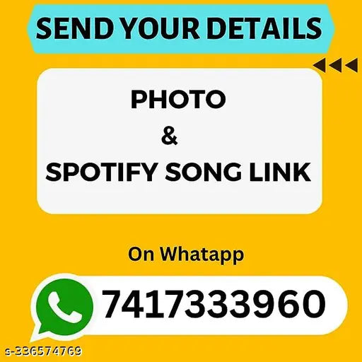 WEHATKE Customized Spotify Keychain with Spotify Song Code and Your Image